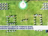 Video: Paskibraka Bentuk Formasi Baru, Barisan Berbentuk Angka 8 dan 0