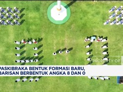 Video: Paskibraka Bentuk Formasi Baru, Barisan Berbentuk Angka 8 dan 0