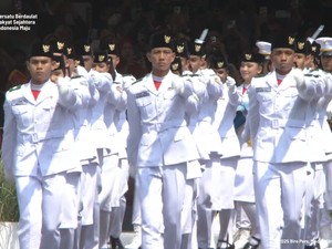 Formasi Lengkap dan Asal Sekolah dari Paskibraka Upacara HUT ke-80 RI di Istana