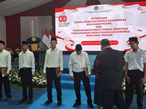 179 Ribu Napi Dapat Remisi HUT RI, 3.917 Orang Langsung Bebas
