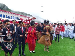 Tarian Kolosal-Konser Dewa 19 Meriahkan HUT Ke-80 RI di Tembagapura