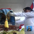 Prabowo Kenakan Tanjak Biru di Upacara Penurunan Bendera HUT RI ke-80