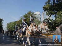 Kirap Bendera Merah Putih-Teks Proklamasi Dikawal 145 Pasukan Berkuda