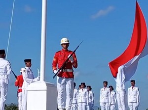 Viral Tali Bendera Putus Saat Upacara HUT ke-80 RI di Kantor Bupati Kupang