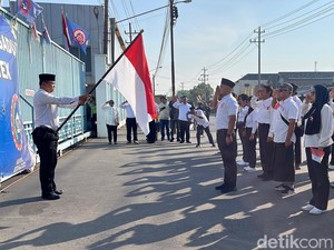 Eks Karyawan Sritex Gelar Upacara 17 Agustus Depan Pabrik: Kami Belum Merdeka
