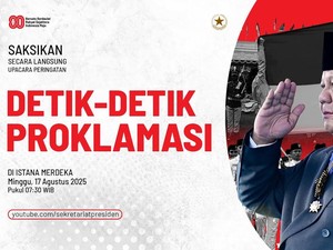 Link Live Streaming Upacara 17 Agustus 2025 di Istana Merdeka, Yuk Saksikan!