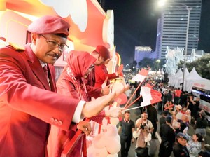 Kemensos Tampilkan Mobil Hias Sarat Pesan Sosial di Karnaval HUT Ke-80 RI