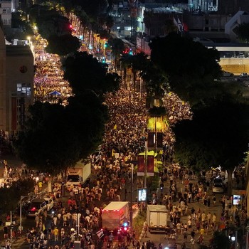 Penampakan Tel Aviv Membara, Warga Israel Kompak Tantang Netanyahu