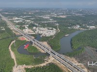 Penampakan Tol Pertama IKN, Meliuk 3 Kali Melewati Sungai Berkelok