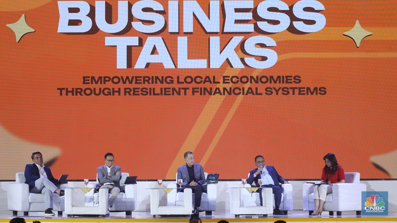 Suasana acara LPS FInancial Festival 2025 di Regale International Convention Center, Medan, Sumatera Utara, Rabu (20/8/2025). (CNBC Indonesia/Tri Susilo)