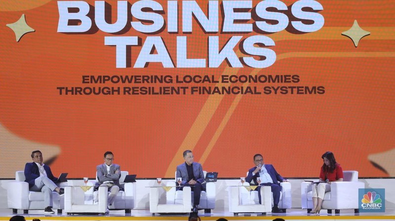 Suasana acara LPS FInancial Festival 2025 di Regale International Convention Center, Medan, Sumatera Utara, Rabu (20/8/2025). (CNBC Indonesia/Tri Susilo)