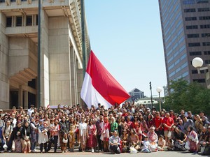 Saat Bendera Merah Putih Berkibar Untuk Pertama Kali di Boston