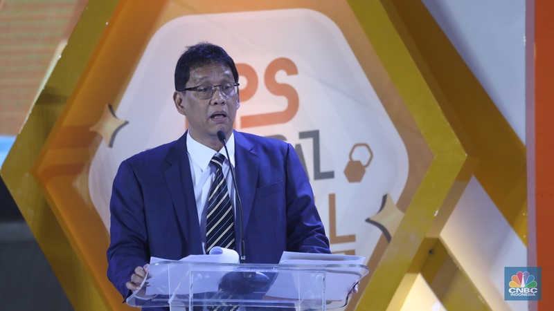 Suasana acara LPS FInancial Festival 2025 di Regale International Convention Center, Medan, Sumatera Utara, Rabu (20/8/2025). (CNBC Indonesia/Tri Susilo)