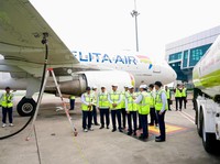 Pertamina Luncurkan Penerbangan Perdana Bahan Bakar Berkelanjutan