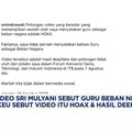 Video: Soal Guru Beban Negara, Kemenkeu: Itu Hoax & Hasil Deepfake
