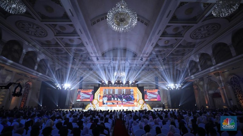 Suasana acara LPS FInancial Festival 2025 di Regale International Convention Center, Medan, Sumatera Utara, Rabu (20/8/2025). (CNBC Indonesia/Tri Susilo)