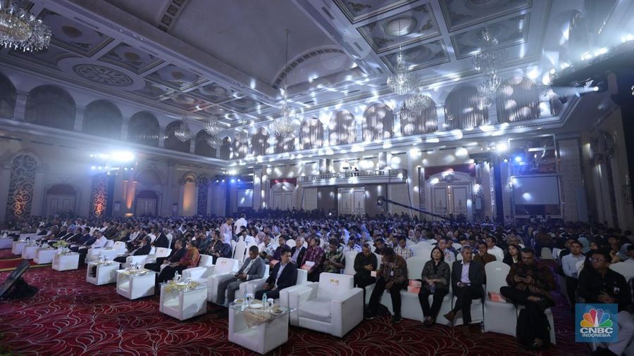 Suasana acara LPS FInancial Festival 2025 di Regale International Convention Center, Medan, Sumatera Utara, Rabu (20/8/2025). (CNBC Indonesia/Tri Susilo)