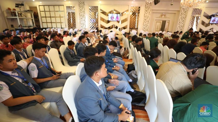 Suasana acara LPS FInancial Festival 2025 di Regale International Convention Center, Medan, Sumatera Utara, Rabu (20/8/2025). (CNBC Indonesia/Tri Susilo)