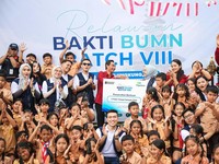 Pegadaian & Relawan Bakti BUMN Bangun Desa Aan Lebih Mandiri-Berdaya