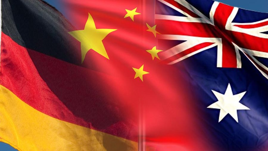Kolase Bendera Jerman, China, Selandia Baru. (Dok. FreepiK)