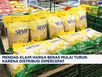Video: Distribusi Dipercepat, Mendag Klaim Harga Beras Mulai Turun 
