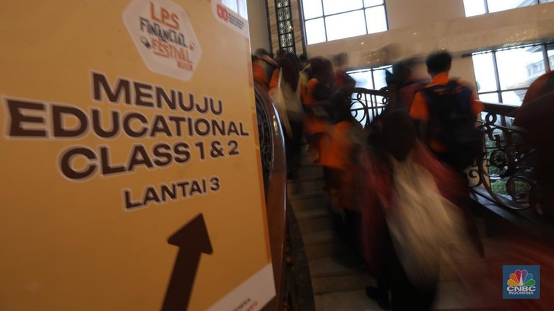 Suasana hari kedua acara LPS FInancial Festival 2025 di Regale International Convention Center, Medan, Sumatera Utara, Kamis (21/8/2025). (CNBC Indonesia/Tri Susilo)
