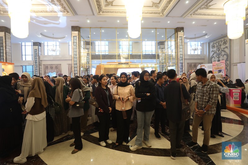 Suasana hari kedua acara LPS FInancial Festival 2025 di Regale International Convention Center, Medan, Sumatera Utara, Kamis (21/8/2025). (CNBC Indonesia/Tri Susilo)