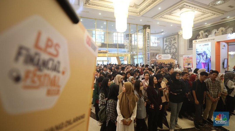 Suasana hari kedua acara LPS FInancial Festival 2025 di Regale International Convention Center, Medan, Sumatera Utara, Kamis (21/8/2025). (CNBC Indonesia/Tri Susilo)