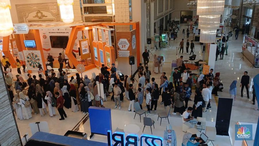 Suasana hari kedua acara LPS FInancial Festival 2025 di Regale International Convention Center, Medan, Sumatera Utara, Kamis (21/8/2025). (CNBC Indonesia/Tri Susilo)