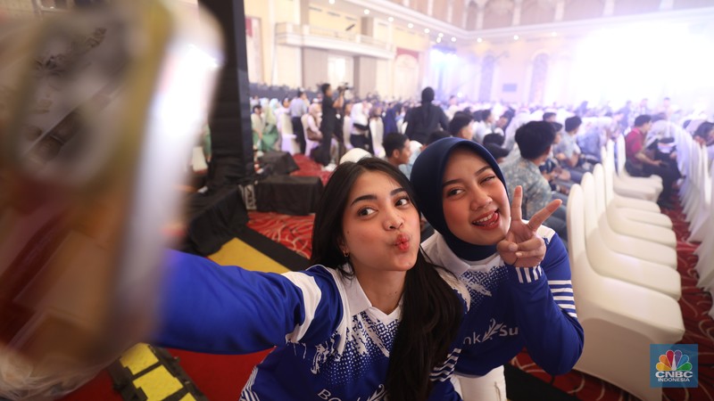 Suasana keseruan hari kedua acara LPS FInancial Festival 2025 di Regale International Convention Center, Medan, Sumatera Utara, Kamis (21/8/2025). (CNBC Indonesia/Tri Susilo)