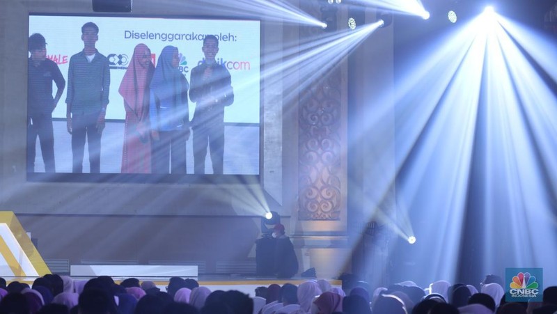 Suasana keseruan hari kedua acara LPS FInancial Festival 2025 di Regale International Convention Center, Medan, Sumatera Utara, Kamis (21/8/2025). (CNBC Indonesia/Tri Susilo)