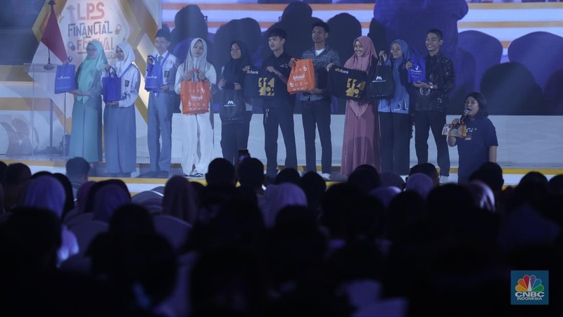 Suasana keseruan hari kedua acara LPS FInancial Festival 2025 di Regale International Convention Center, Medan, Sumatera Utara, Kamis (21/8/2025). (CNBC Indonesia/Tri Susilo)