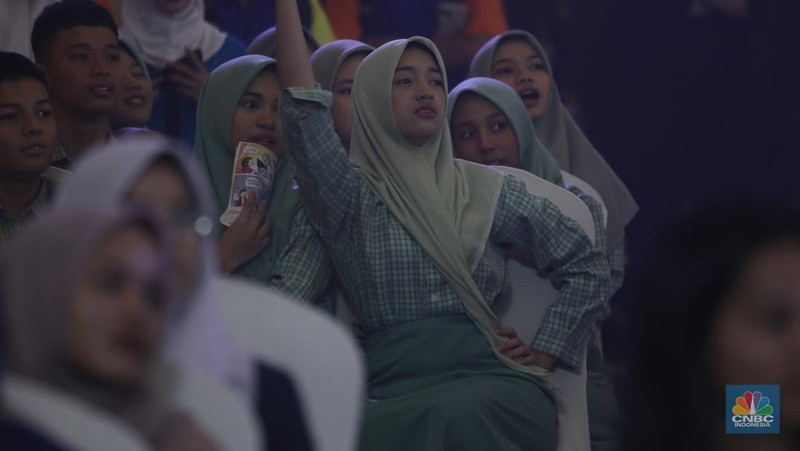 Suasana keseruan hari kedua acara LPS FInancial Festival 2025 di Regale International Convention Center, Medan, Sumatera Utara, Kamis (21/8/2025). (CNBC Indonesia/Tri Susilo)