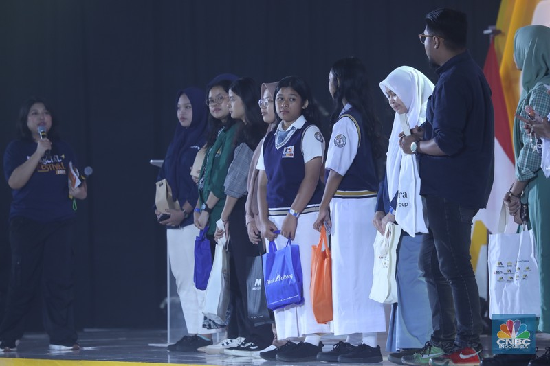 Suasana keseruan hari kedua acara LPS FInancial Festival 2025 di Regale International Convention Center, Medan, Sumatera Utara, Kamis (21/8/2025). (CNBC Indonesia/Tri Susilo)
