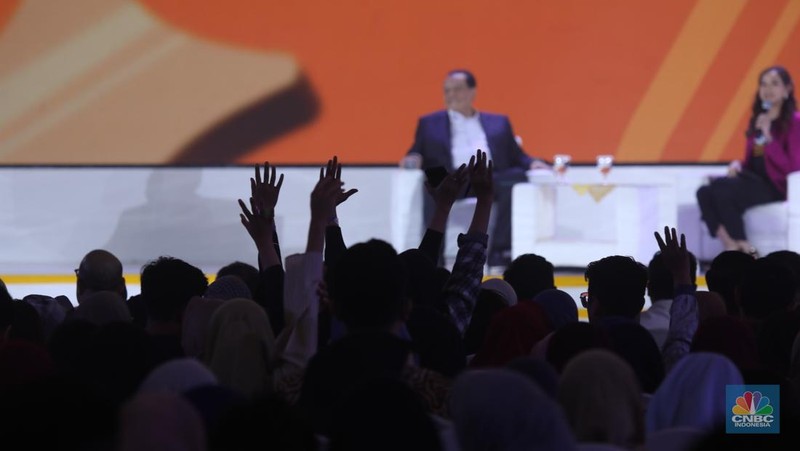 Suasana keseruan hari kedua acara LPS FInancial Festival 2025 di Regale International Convention Center, Medan, Sumatera Utara, Kamis (21/8/2025). (CNBC Indonesia/Tri Susilo)