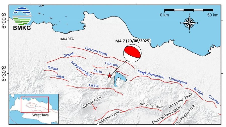 West Java back arc thrust