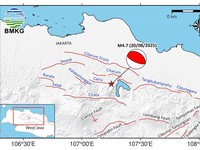 Badan Geologi ESDM: Gempa Bumi Bekasi Akibat Sesar Baribis