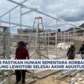 Vdeo: BNPB: Hunian Sementara Korban Erupsi Lewotobi Selesai Agustus