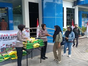 Polresta Pati Gelar Gerakan Pangan Murah, Salurkan 6 Ton Beras untuk Warga