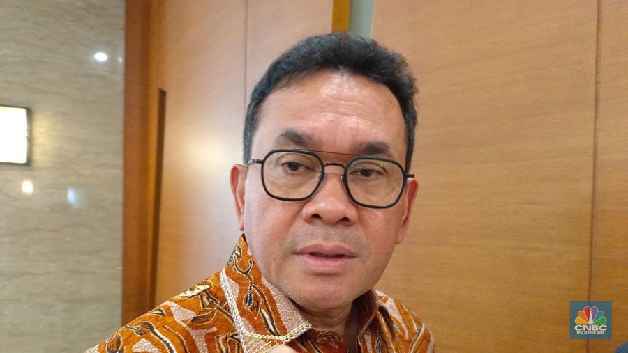 Menteri Perdagangan (Mendag) Budi Santoso saat ditemui di kantornya, Jakarta, Jumat (22/8/2025). (CNBC Indonesia/Martyasari Rizky)