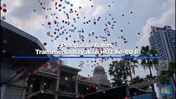 Video: Pelepasan Balon, Transmedia Rayakan HUT ke-80 RI