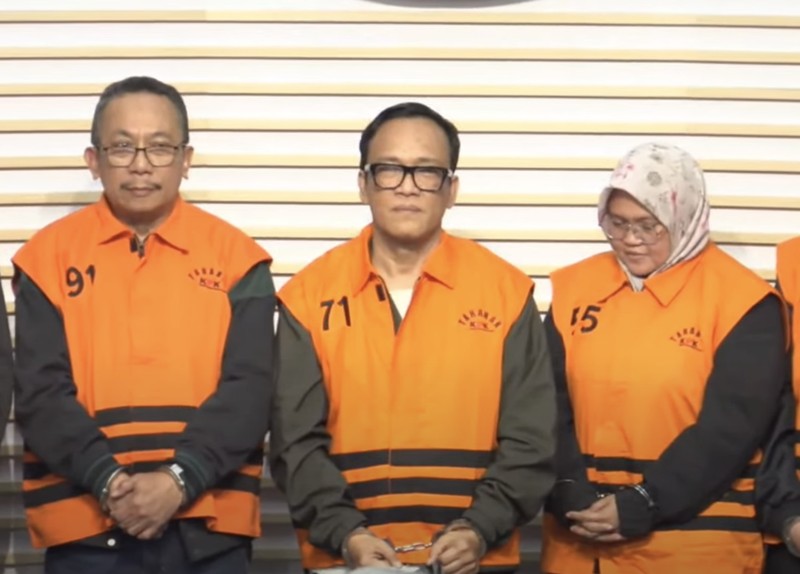 Wamenaker Immanuel Ebenezer ditetapkan tersangka oleh KPK. (CNBC Indonesia/Robertus Serin) Wamenaker Immanuel Ebenezer ditetapkan tersangka oleh KPK. (CNBC Indonesia/Robertus Serin)