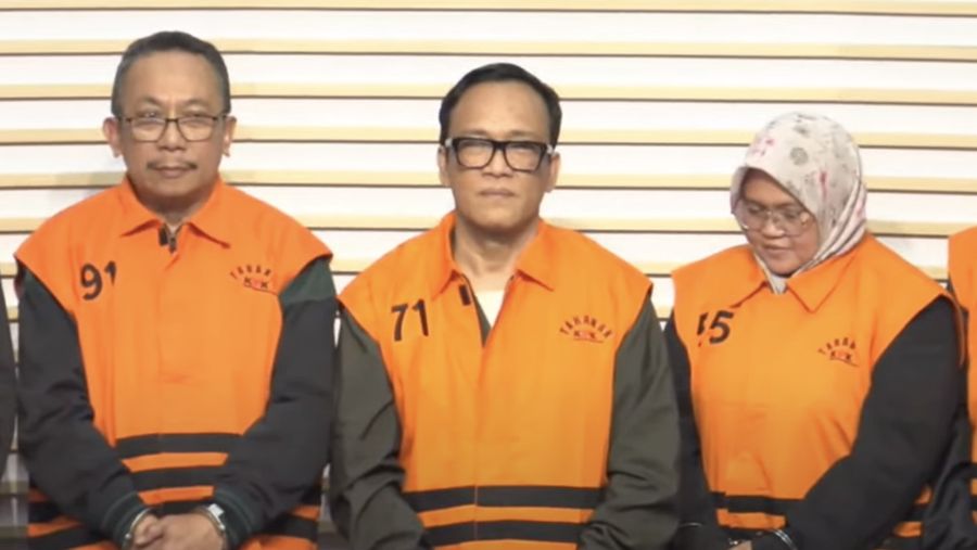Wamenaker Immanuel Ebenezer ditetapkan tersangka oleh KPK. (YouTube/KPK)