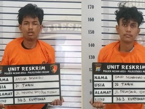 Tendang Polisi saat Coba Kabur, 2 Spesialis Curanmor di Medan Ditembak