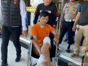 Residivis Curanmor di Bandar Lampung Ditembak Polisi, 4 Motor Disita
