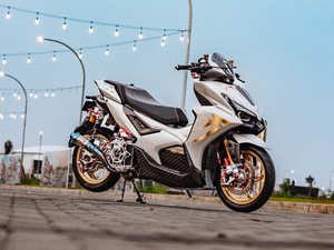 Modifikasi Gahar Yamaha Aerox Alpha, Bukan buat Kaum Mendang-mending