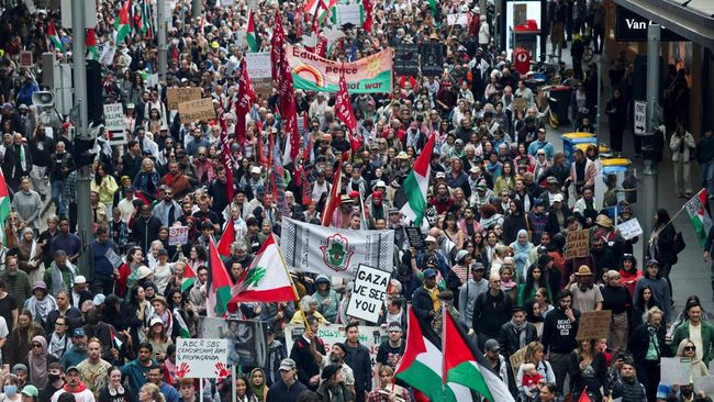 Tetangga RI Ramai-Ramai Turun Ke Jalan, Dukung Palestina Merdeka
