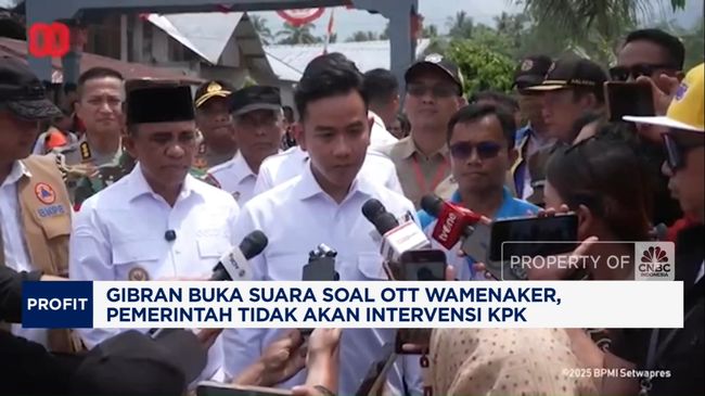 Video: OTT Wamenaker, Gibran: Pemerintah Tidak Akan Intervensi KPK