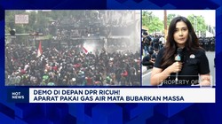  Demo Depan DPR Ricuh! Aparat Pakai Gas Air Mata Bubarkan Massa