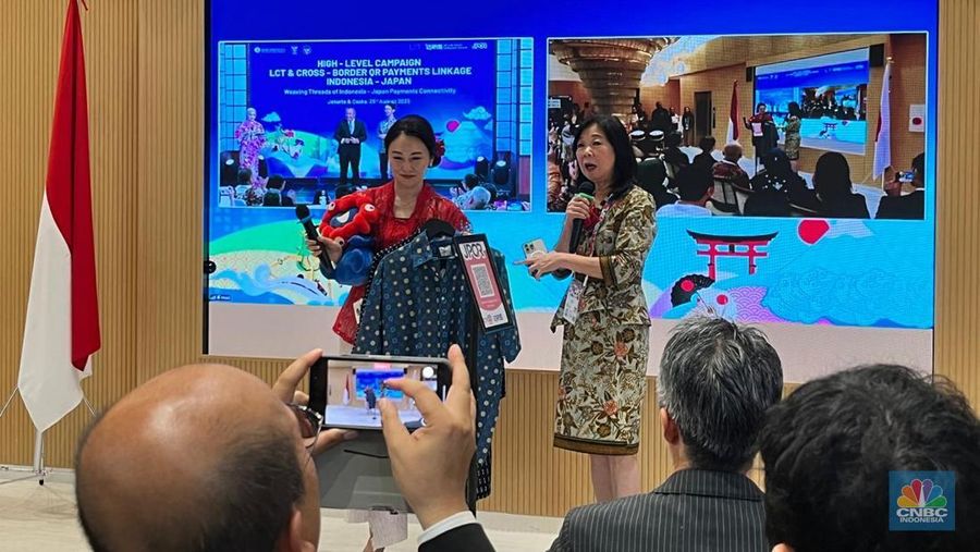 High - Level Campaign LCT Cross Border QR Payments Linkage Indonesia Jepang, di Osaka Expo 2025, Osaka, Senin (25/8/2025). (CNBC Indonesia/Hadijah Alaydrus)